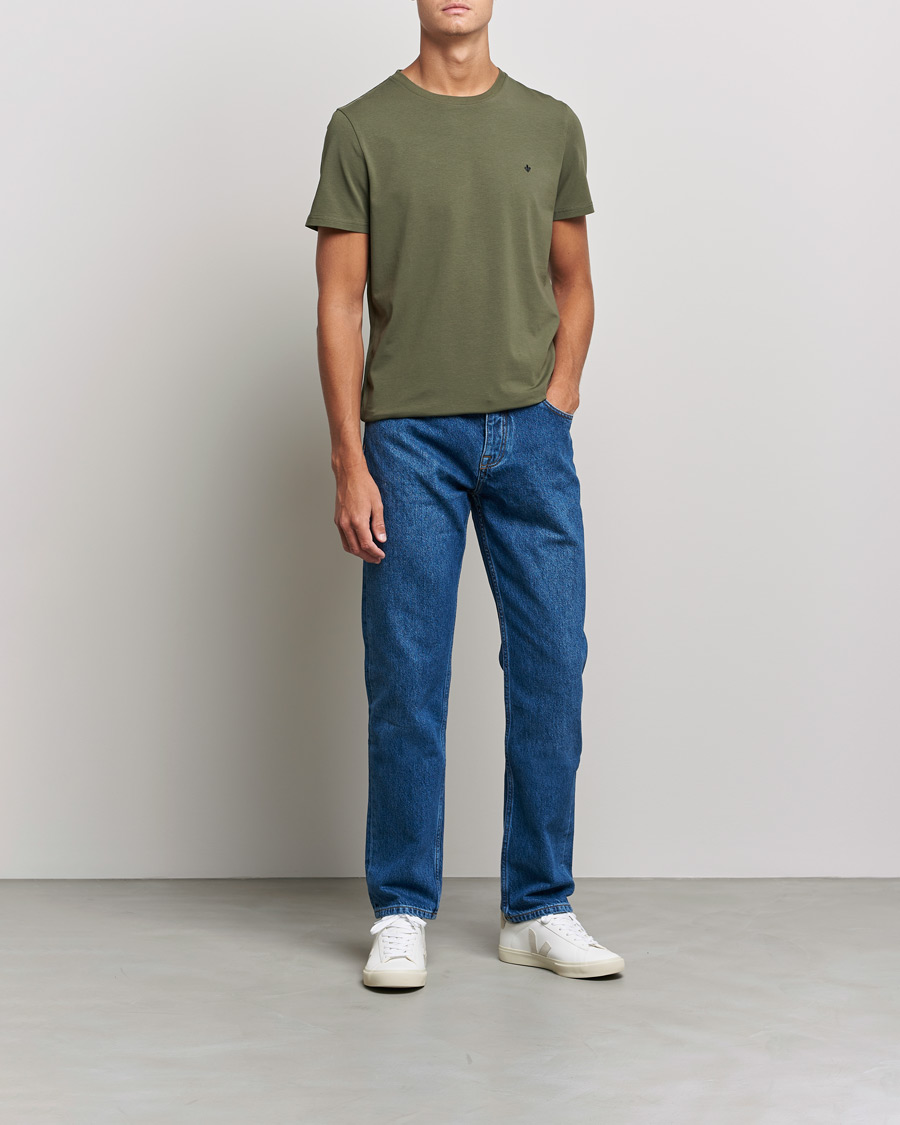 Herre | T-Shirts | Morris | James Crew Neck T-shirt Olive