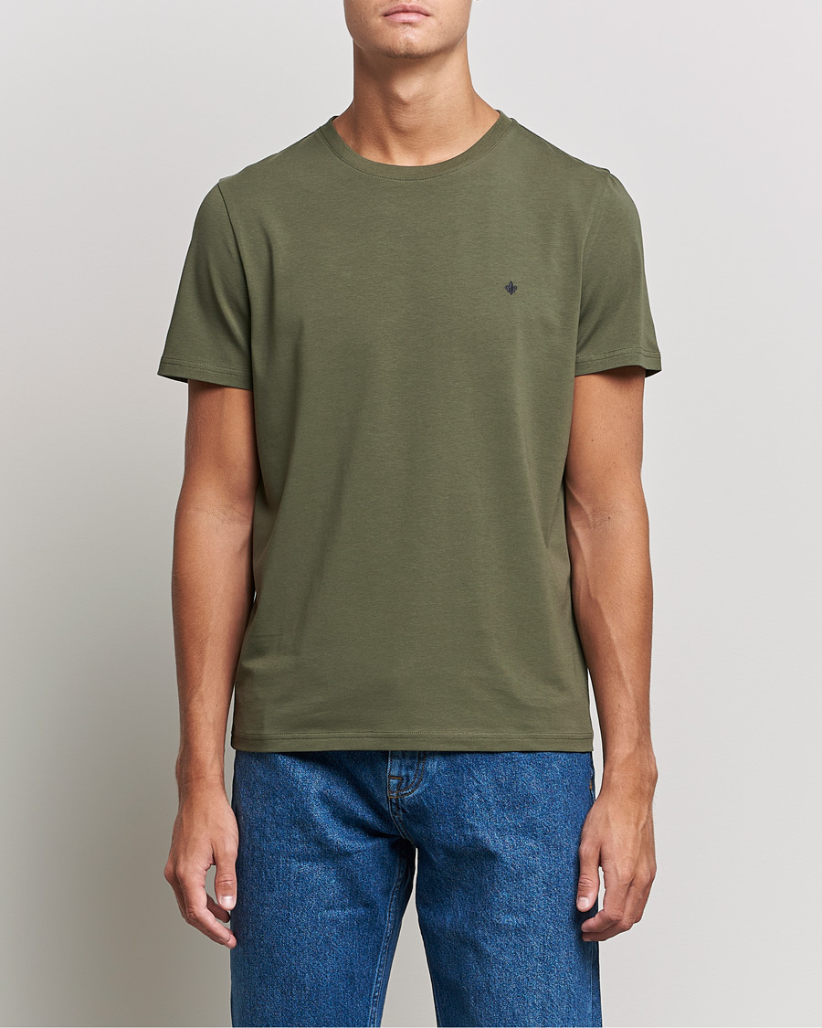 Herre | T-Shirts | Morris | James Crew Neck T-shirt Olive