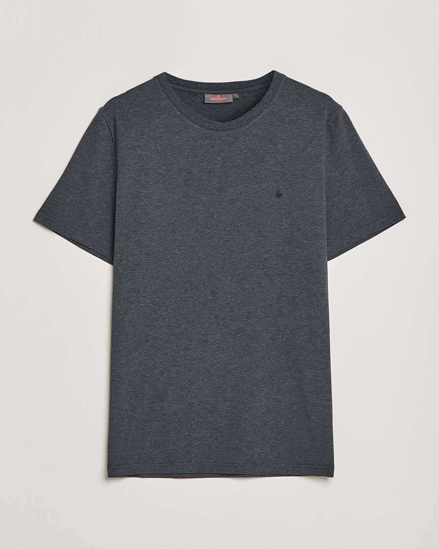 Herre | T-Shirts | Morris | James Crew Neck T-shirt Dark Grey