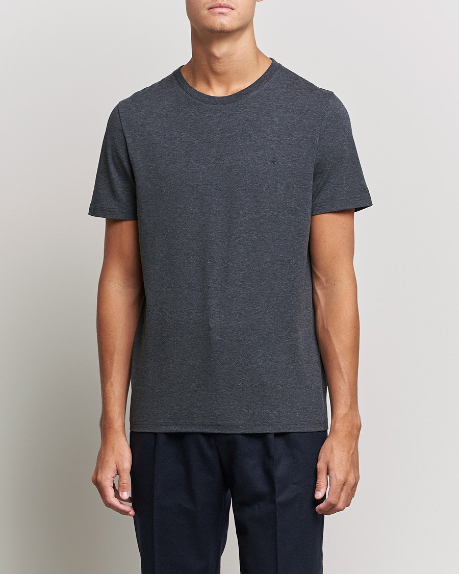 Herre | T-Shirts | Morris | James Crew Neck T-shirt Dark Grey