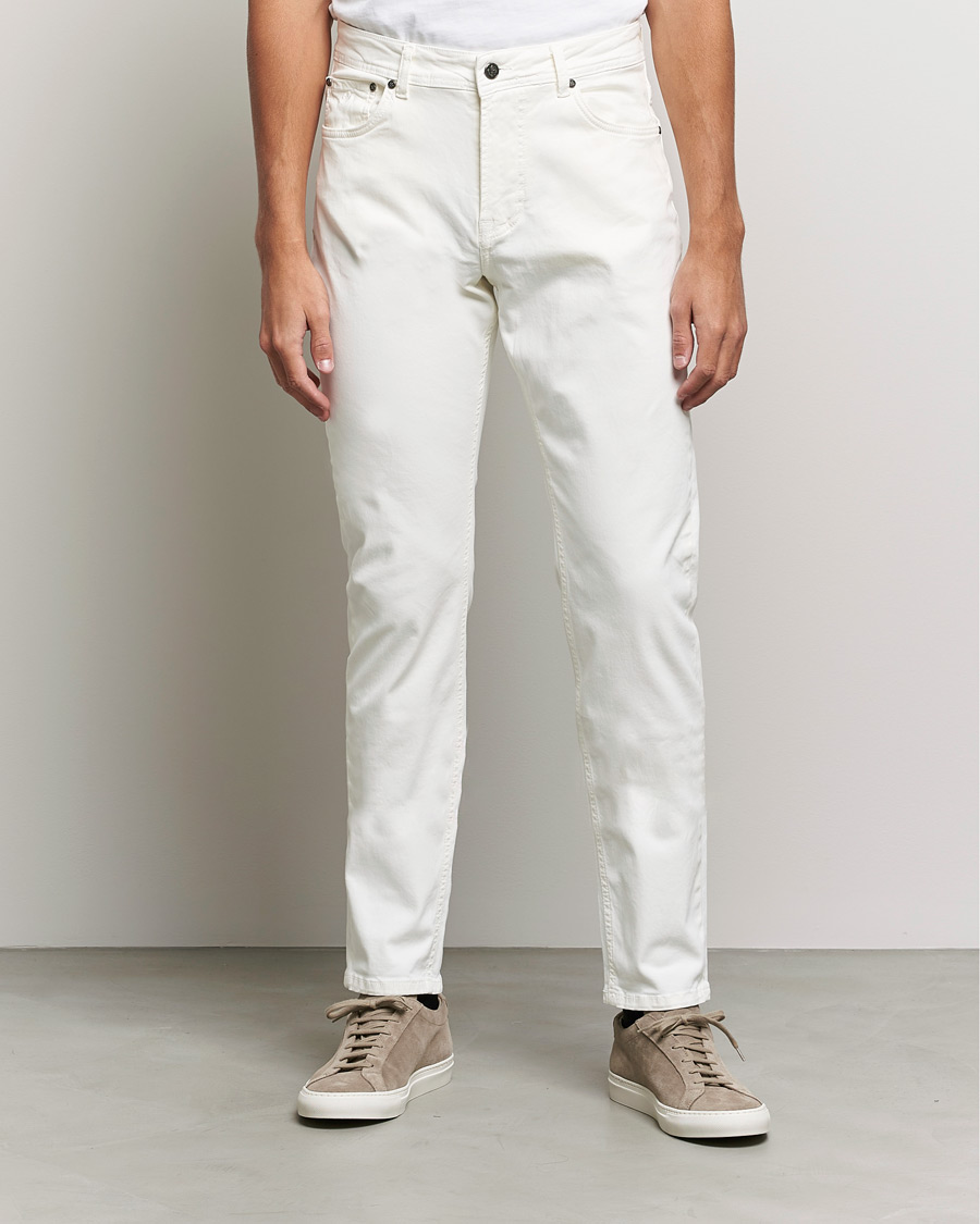 Herre | Preppy Authentic | Morris | James Brushed Chinos Off White