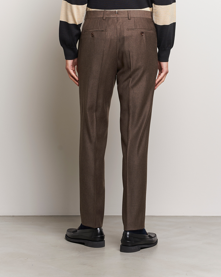 Herre | Bukser | Morris | Bobby Flannel Trousers Brown