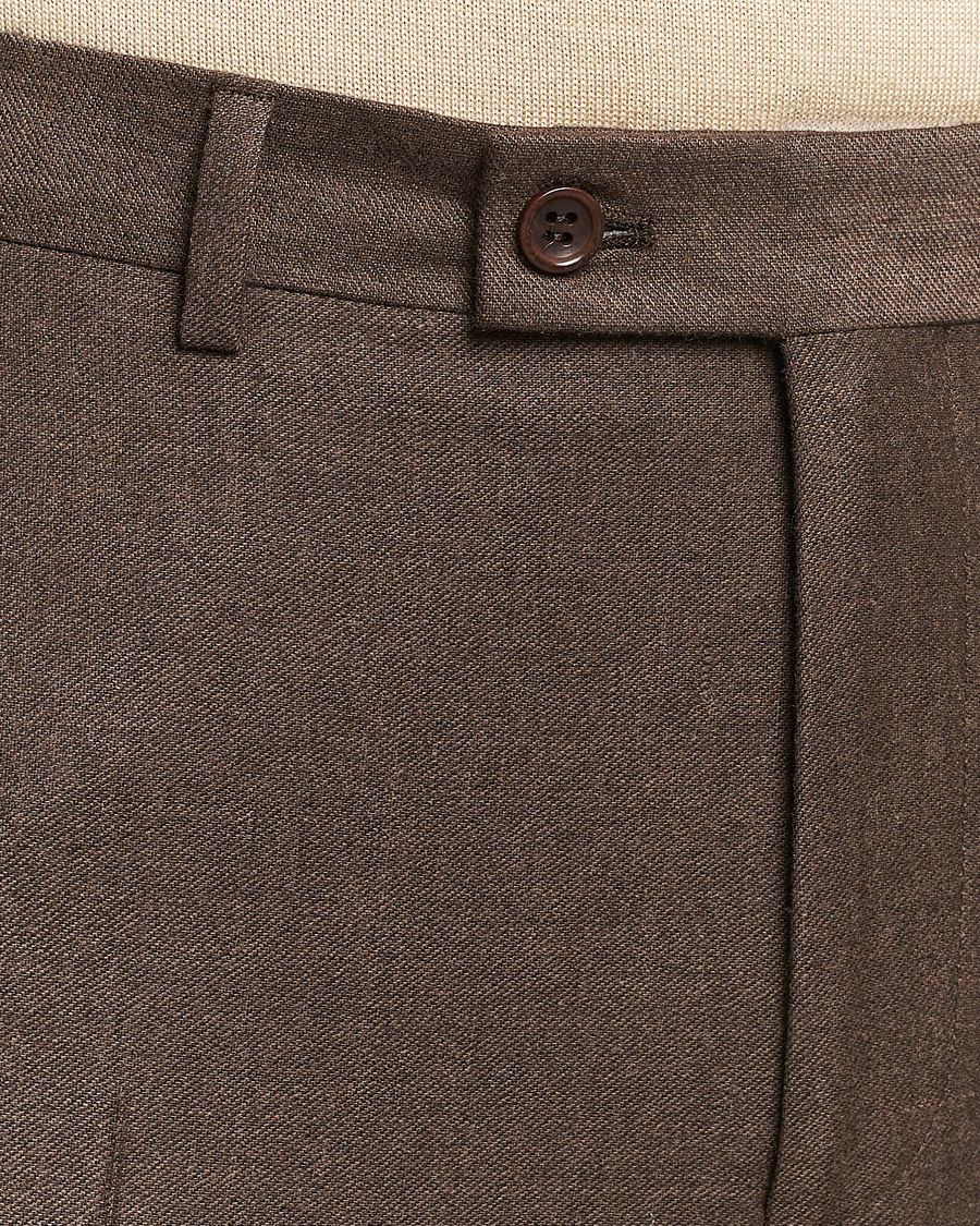 Herre | Bukser | Morris | Bobby Flannel Trousers Brown