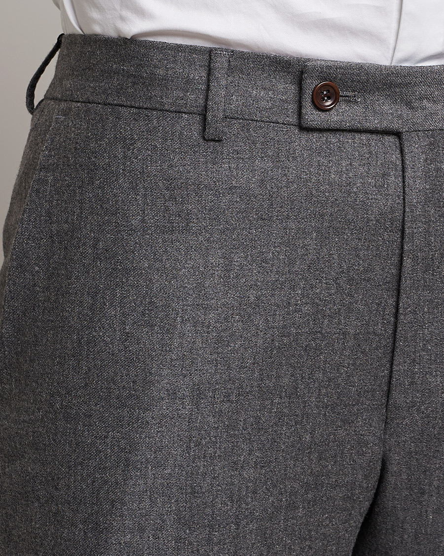 Herre | Bukser | Morris | Bobby Flannel Trousers Grey