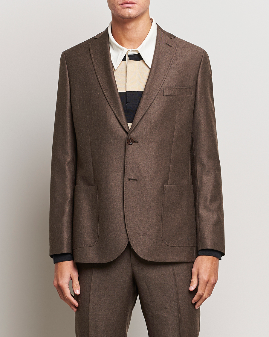 Herre | Blazere & jakker | Morris | Archie Flannel Blazer Brown