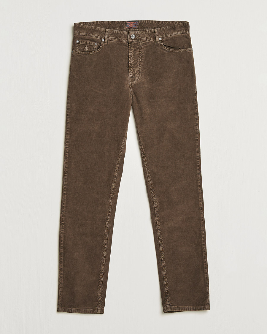 Herre | Bukser | Morris | James Corduroy 5-Pocket Pants Dark Brown