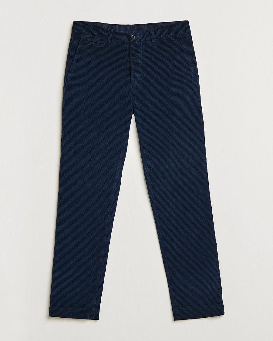 Herre | Bukser | Morris | Criss Cuts Corduroy Slacks Blue