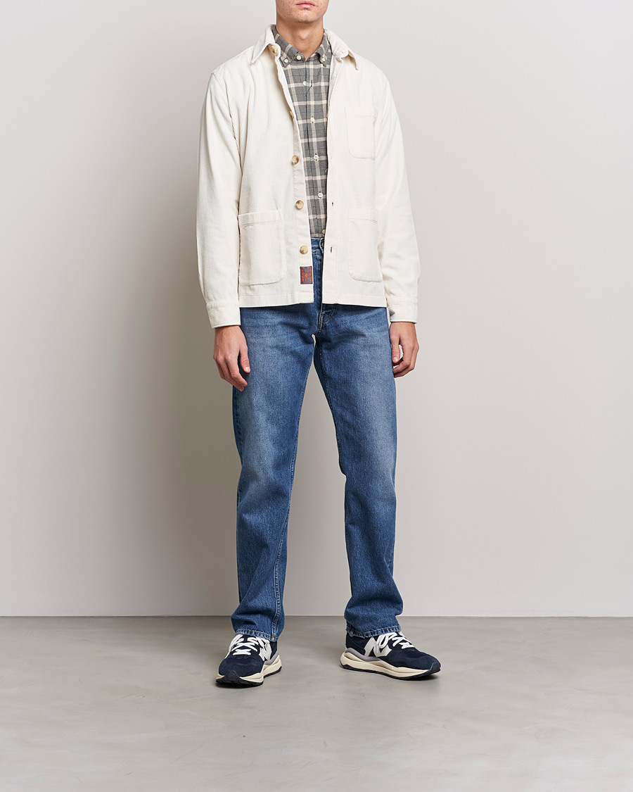 Herre | Skjorter | Morris | Heaton Corduroy Shirt Jacket Off White