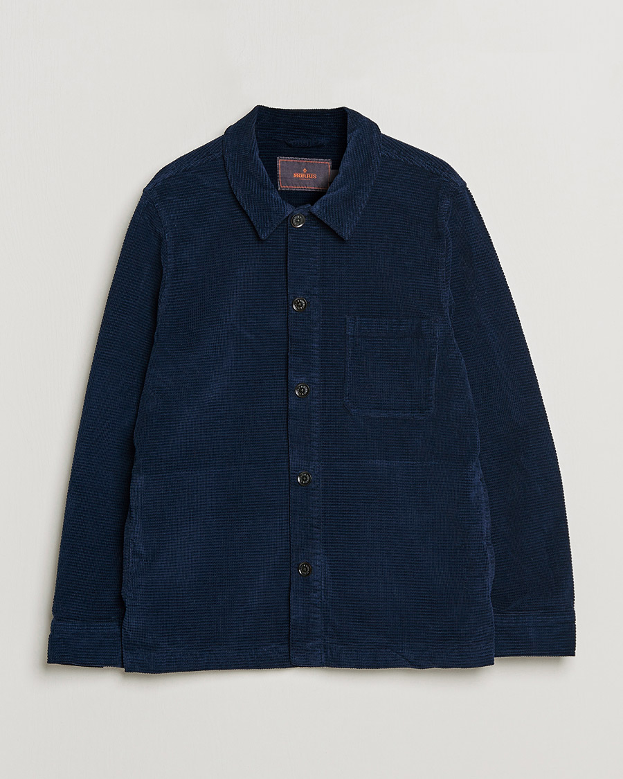 Herre | Skjorter | Morris | Criss Cuts Corduroy Shirt Jacket Blue