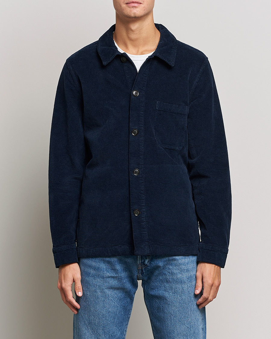 Herre | Skjorter | Morris | Criss Cuts Corduroy Shirt Jacket Blue