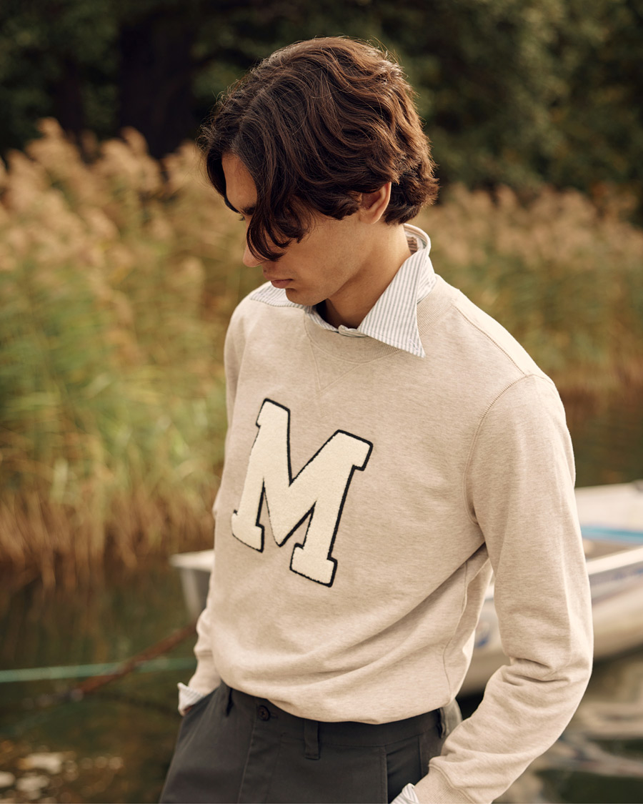 Herre | Trøjer | Morris | Leoni Logo Sweatshirt Khaki