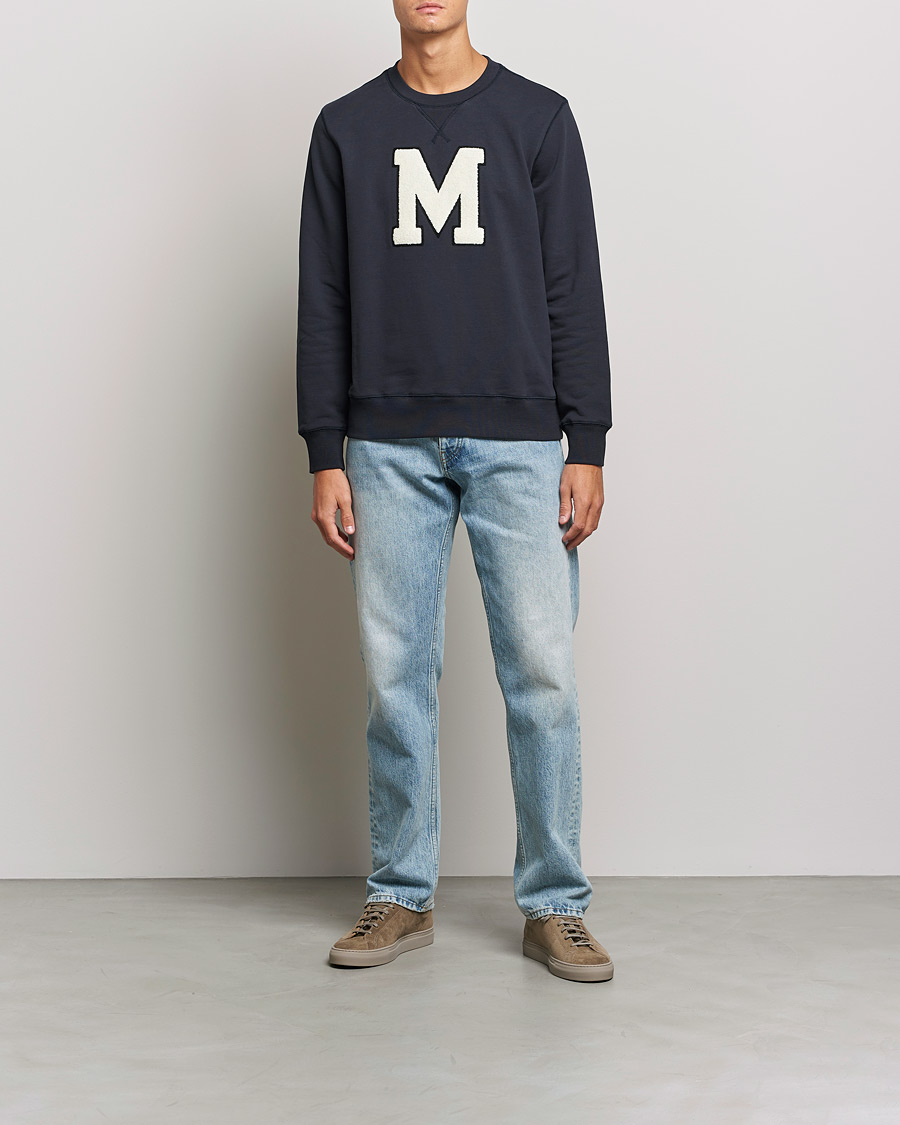 Herre | Trøjer | Morris | Leoni Logo Sweatshirt Old Blue