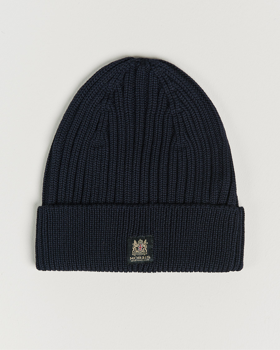 Herre | Morris Travor Merino Beanie Navy | Morris | Travor Merino Beanie Navy