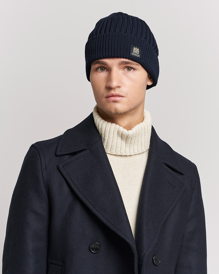 Herre | Huer | Morris | Travor Merino Beanie Navy