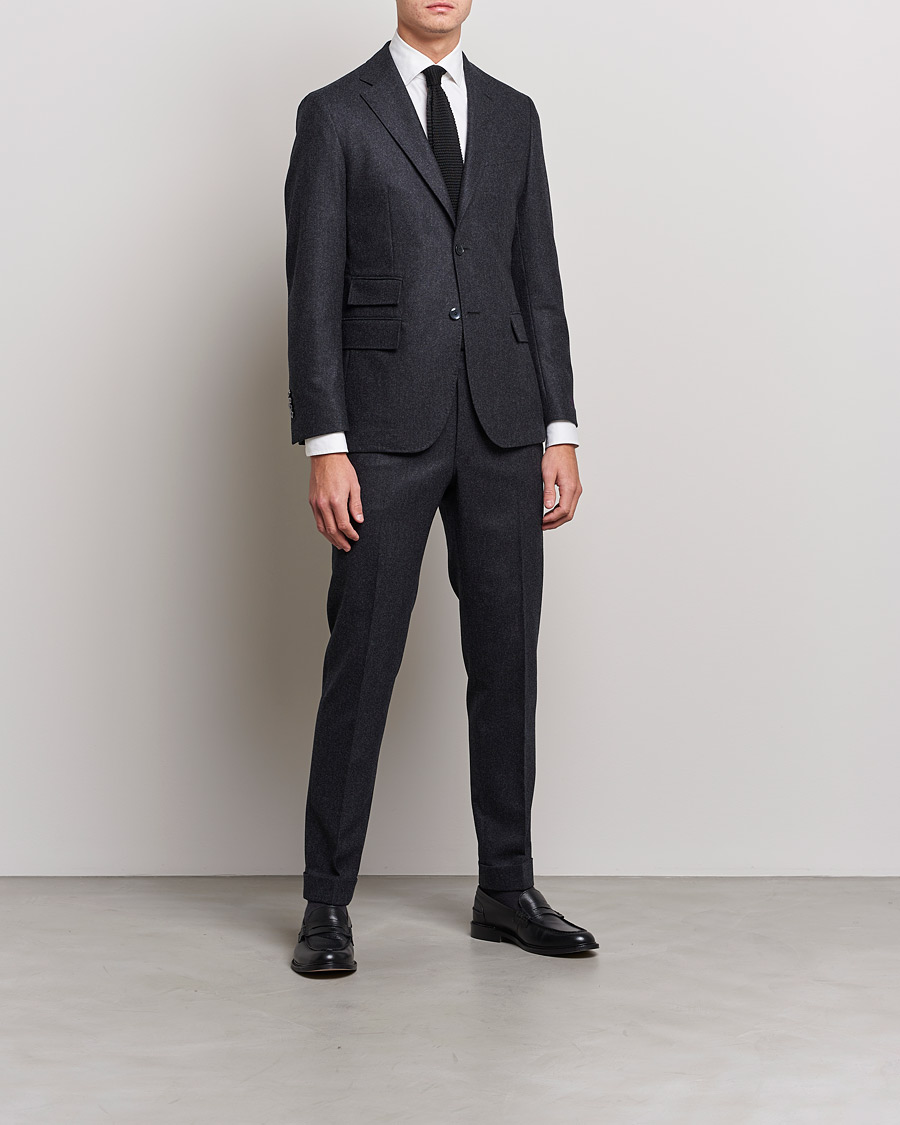 Herre | Morris | Morris Heritage | Keith Flannel Suit Blazer Grey