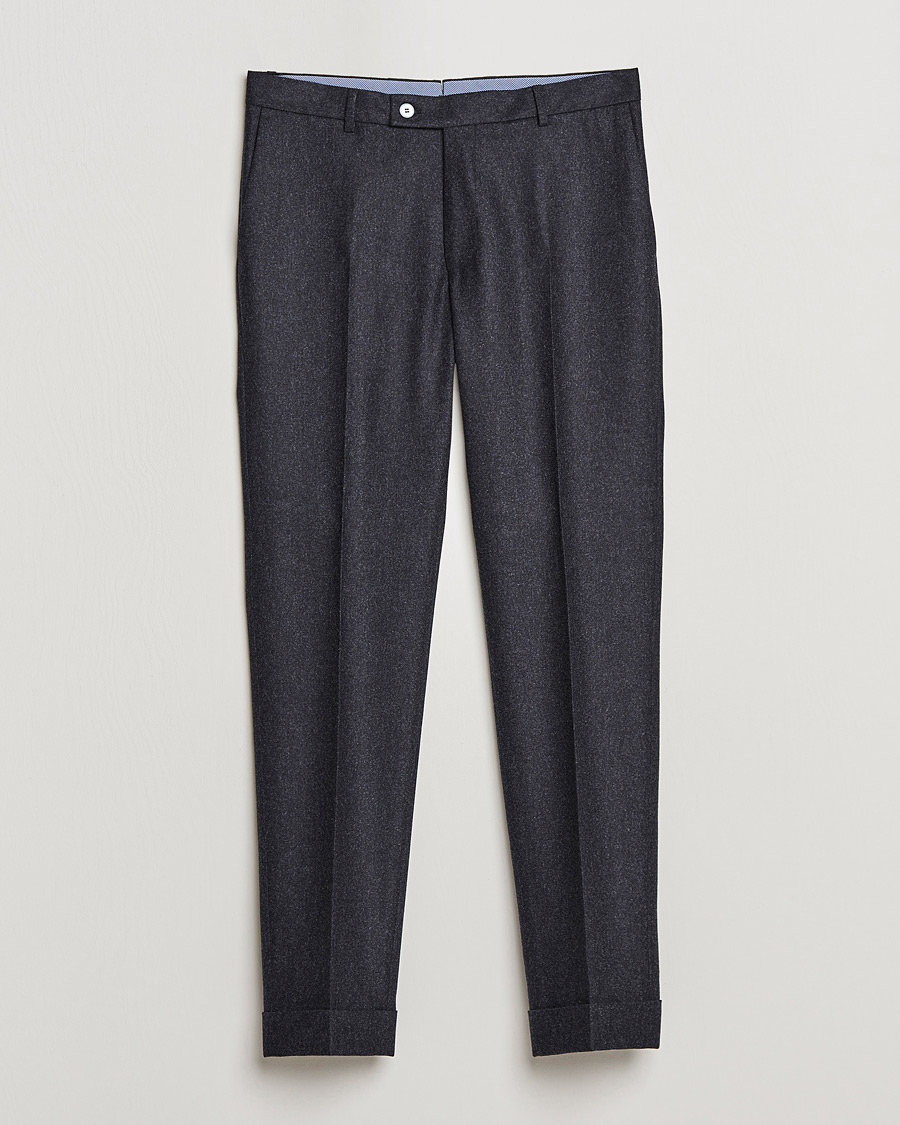 Herre | Bukser | Morris Heritage | Jack Flannel Suit Trousers Grey