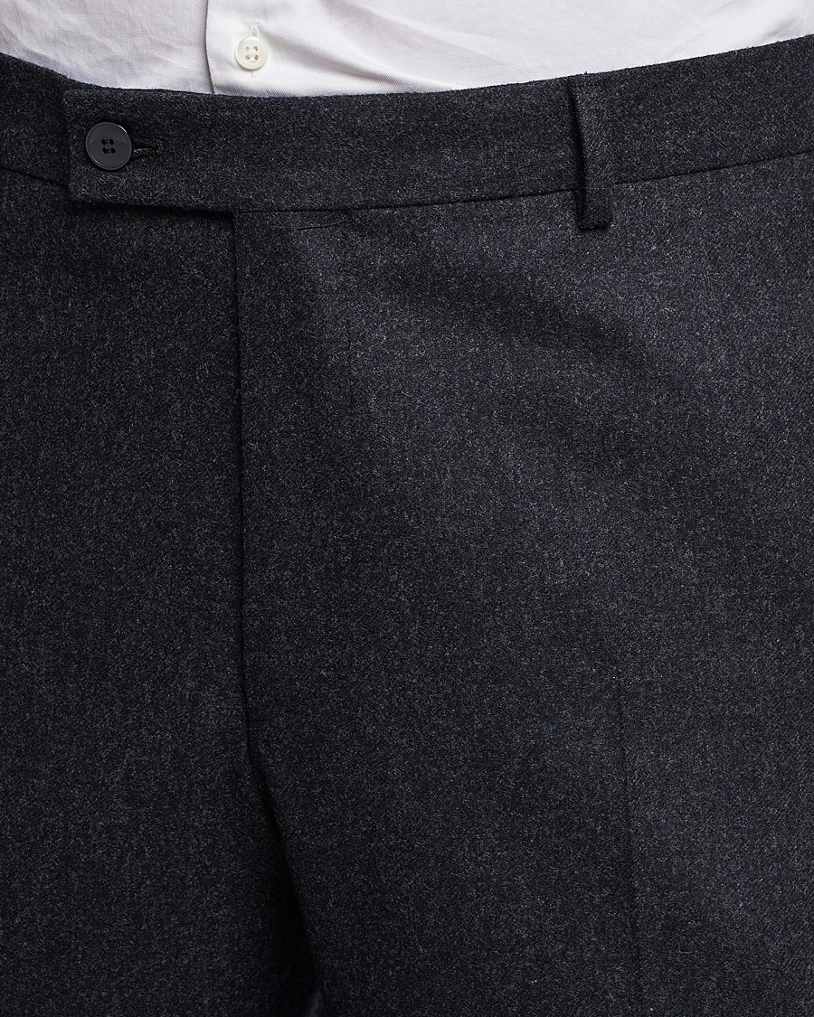 Herre | Bukser | Morris Heritage | Jack Flannel Suit Trousers Grey