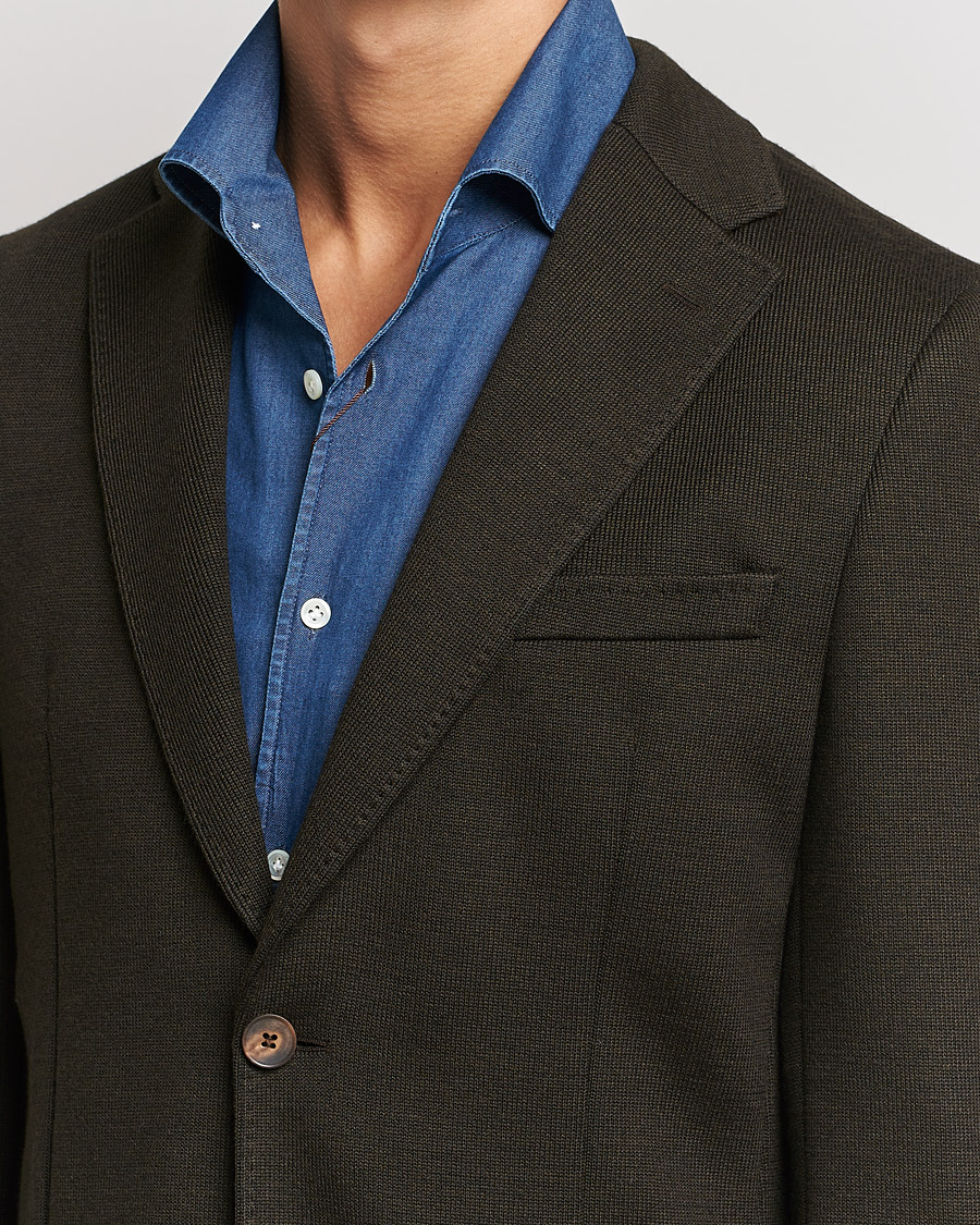 Herre | Blazere & jakker | Morris Heritage | Mike Wool Jersey Blazer Brown