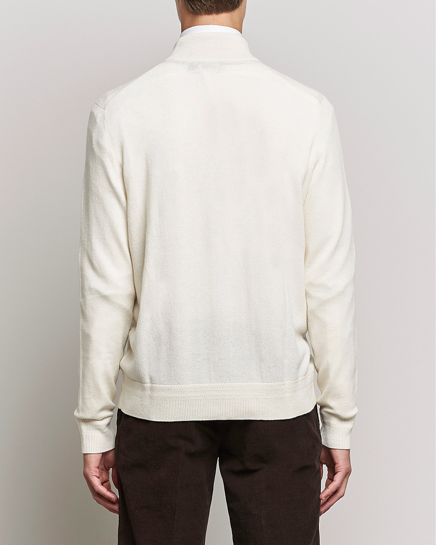 Herre | Trøjer | Morris Heritage | Dalton Wool/Cashmere Full Zip Off White
