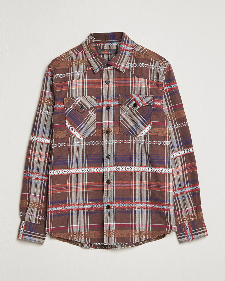 Herre | Skjorter | Morris | Walton Inca Overshirt Brown