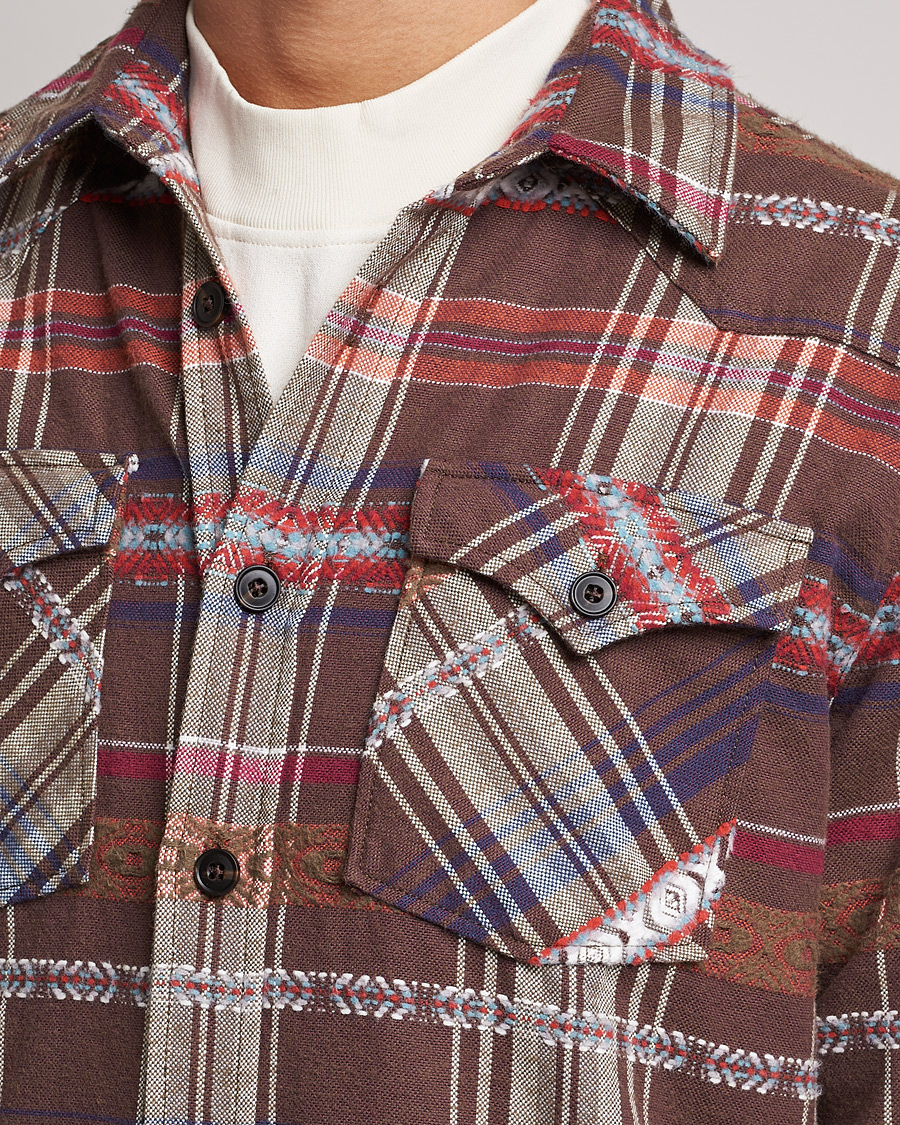 Herre | Skjorter | Morris | Walton Inca Overshirt Brown