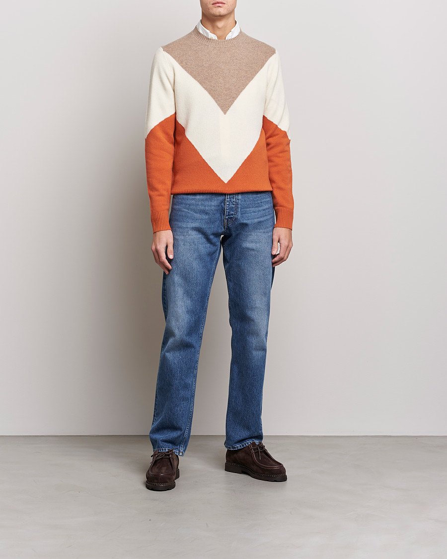 Herre | Trøjer | Morris | Novello Crew Neck Orange