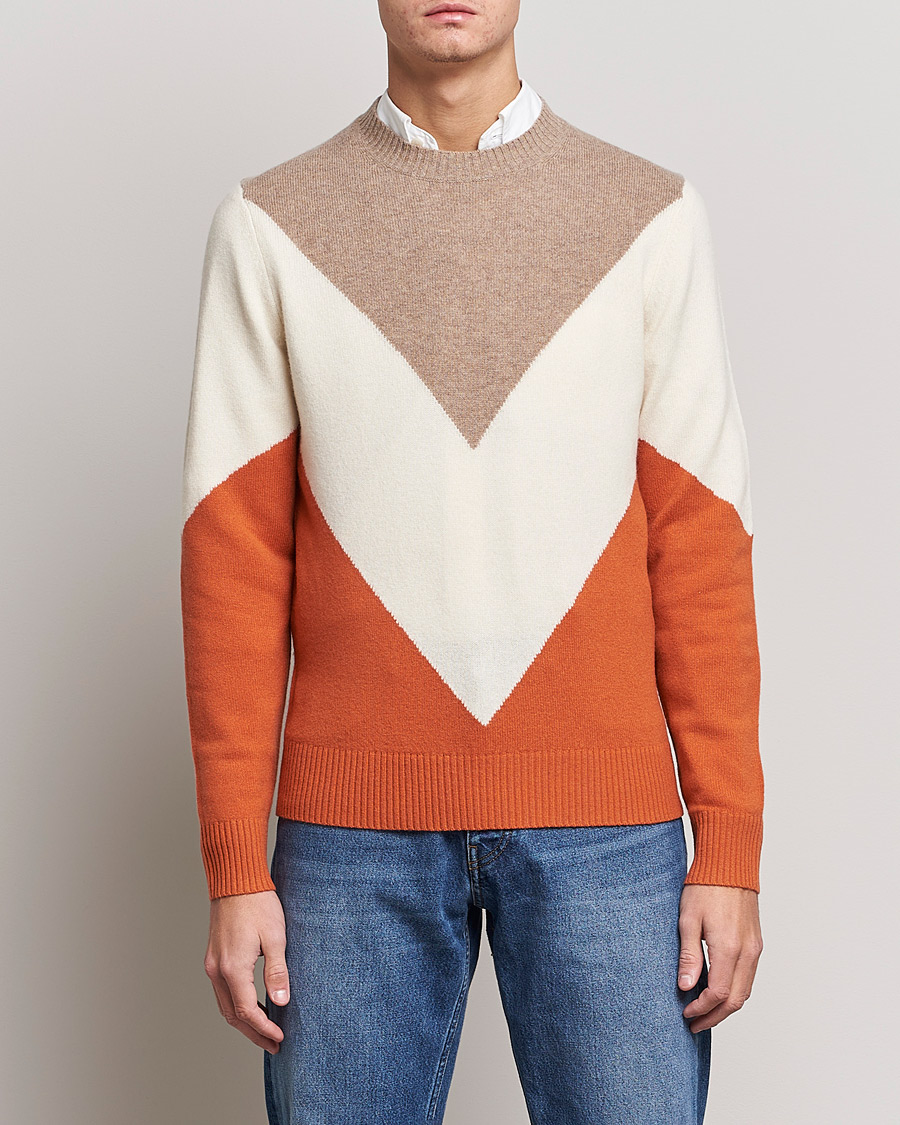 Herre | Trøjer | Morris | Novello Crew Neck Orange