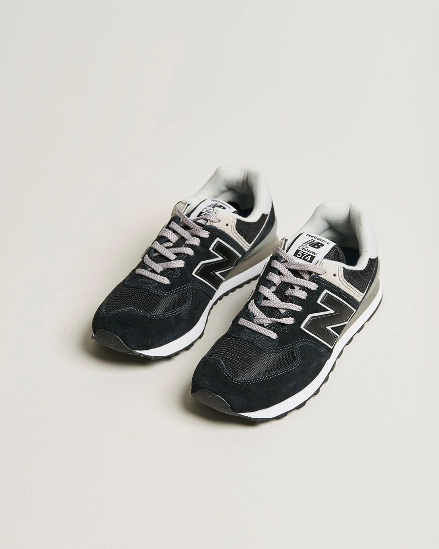 Herre | Sko i ruskind | New Balance | 574 Sneakers Black