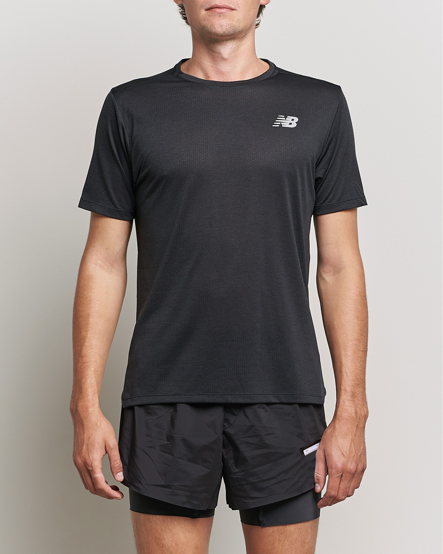 Herre | T-Shirts | New Balance Running | Impact Run Short Sleeve T-Shirt Black