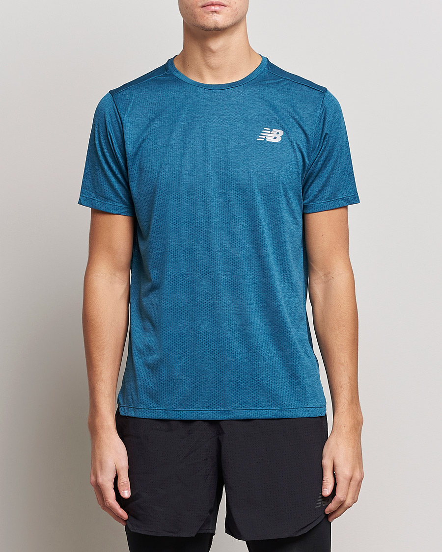Herre |  | New Balance Running | Impact Run Short Sleeve T-Shirt Dark Moonstone