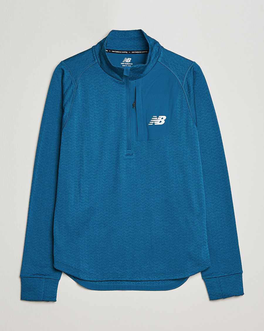 Herre | Trøjer | New Balance Running | Heat Grid Half Zip Dark Moonstone