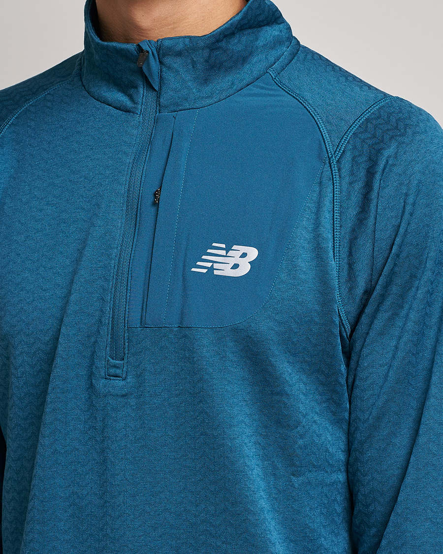 Herre | Trøjer | New Balance Running | Heat Grid Half Zip Dark Moonstone
