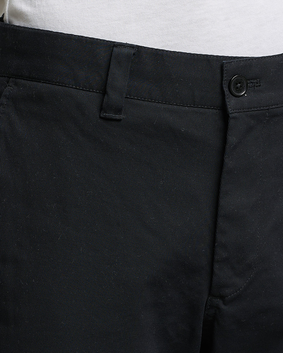 Herre | Bukser | NN07 | Alex Straight Fit Cotton Chinos Black