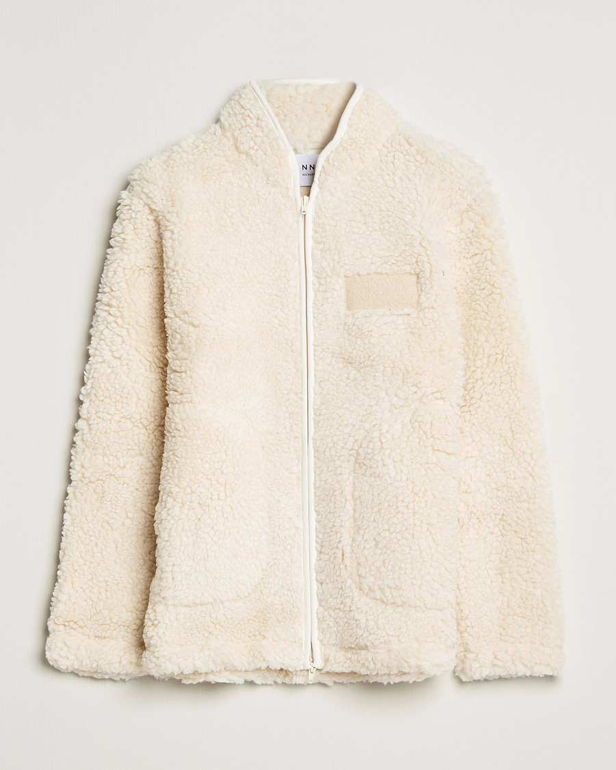 Herre | Trøjer | NN07 | Morten Fleece Full Zip Ecru