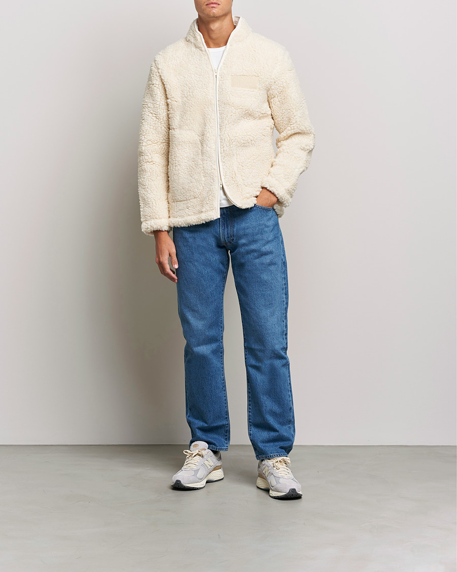 Herre | Trøjer | NN07 | Morten Fleece Full Zip Ecru