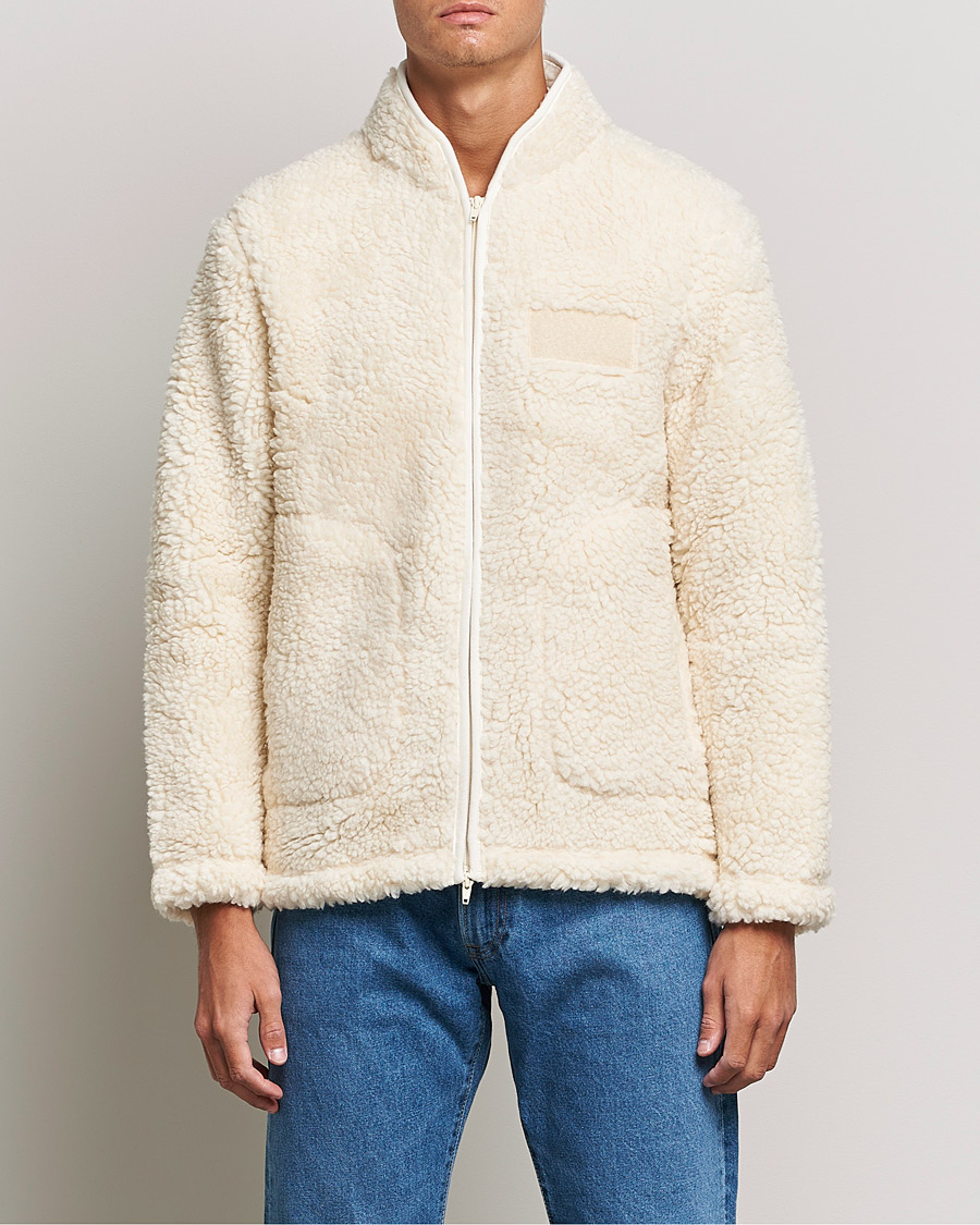 Herre | Trøjer | NN07 | Morten Fleece Full Zip Ecru