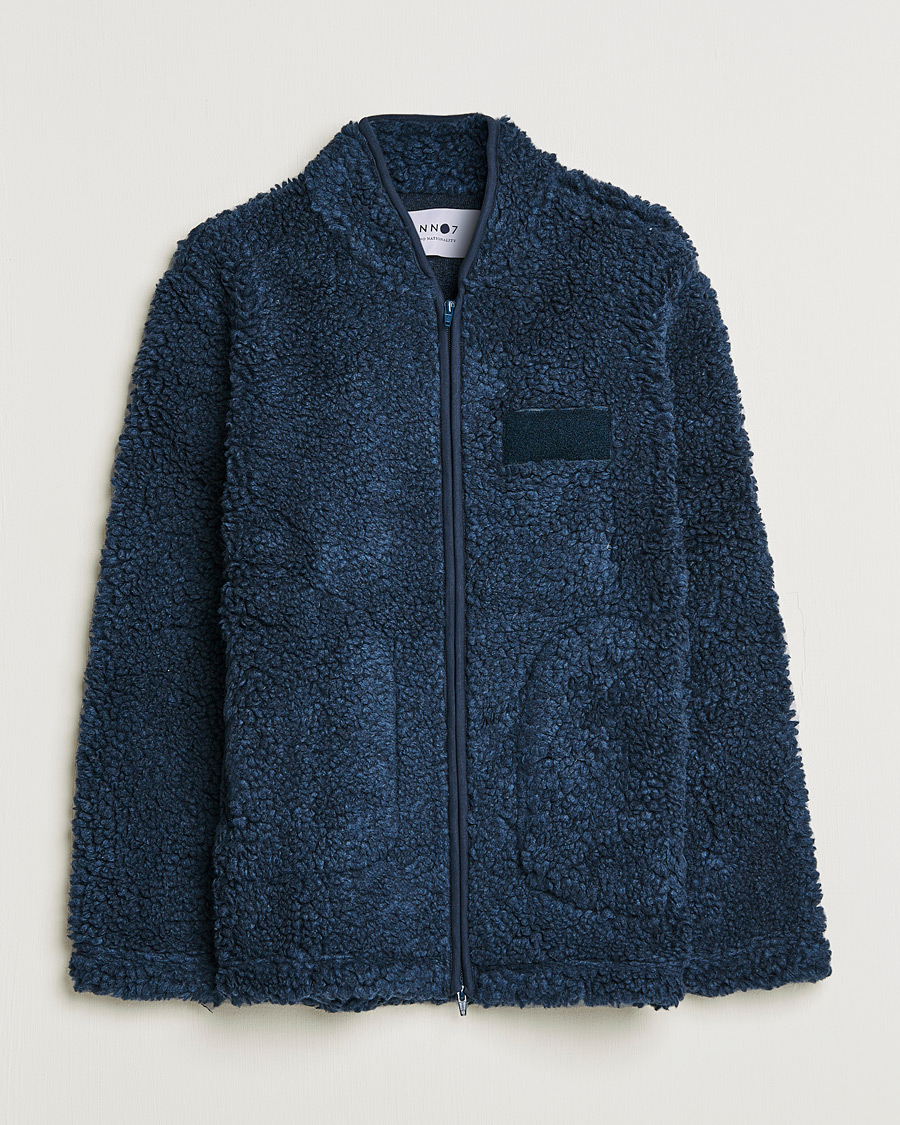 Herre | Trøjer | NN07 | Morten Fleece Full Zip Sea Blue