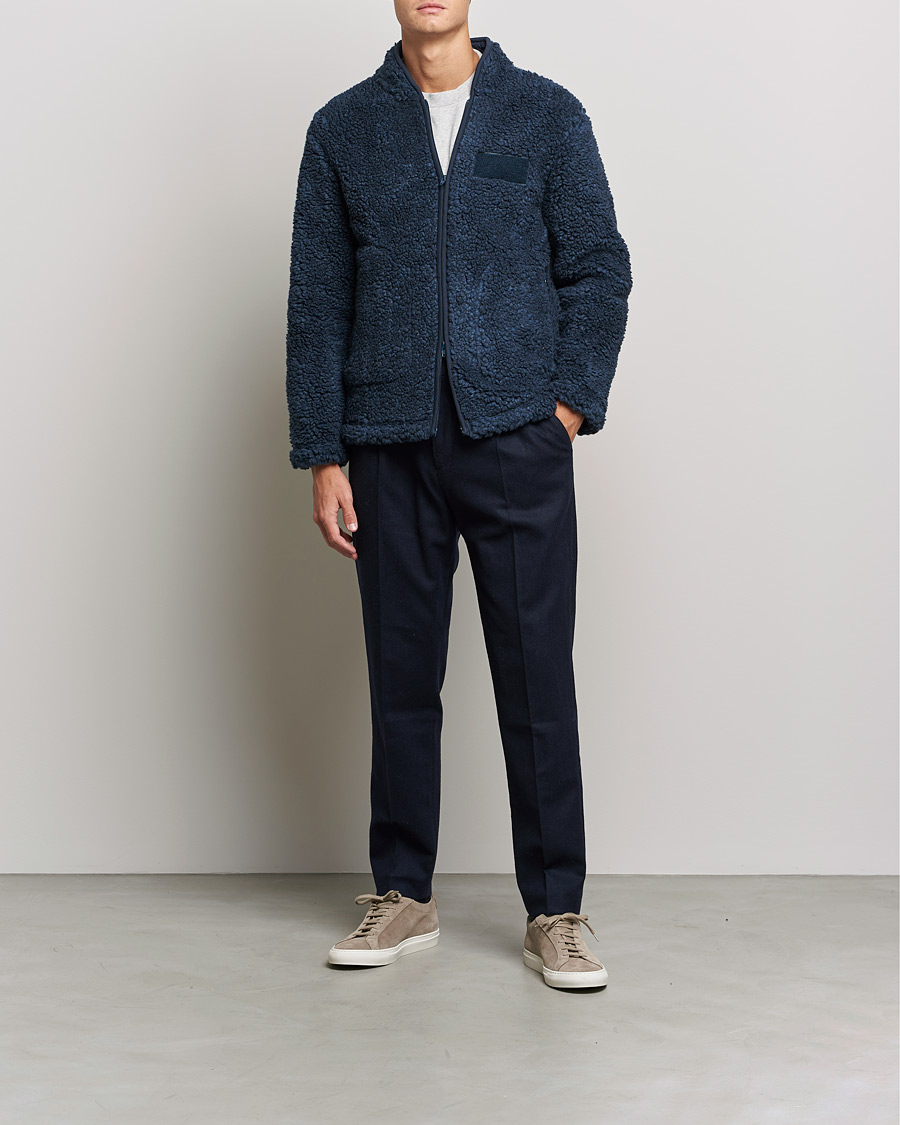 Herre | Trøjer | NN07 | Morten Fleece Full Zip Sea Blue