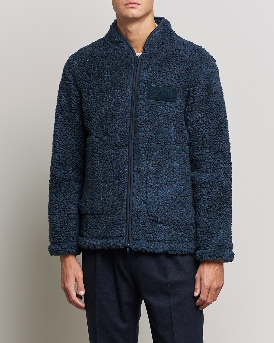 Herre | Trøjer | NN07 | Morten Fleece Full Zip Sea Blue