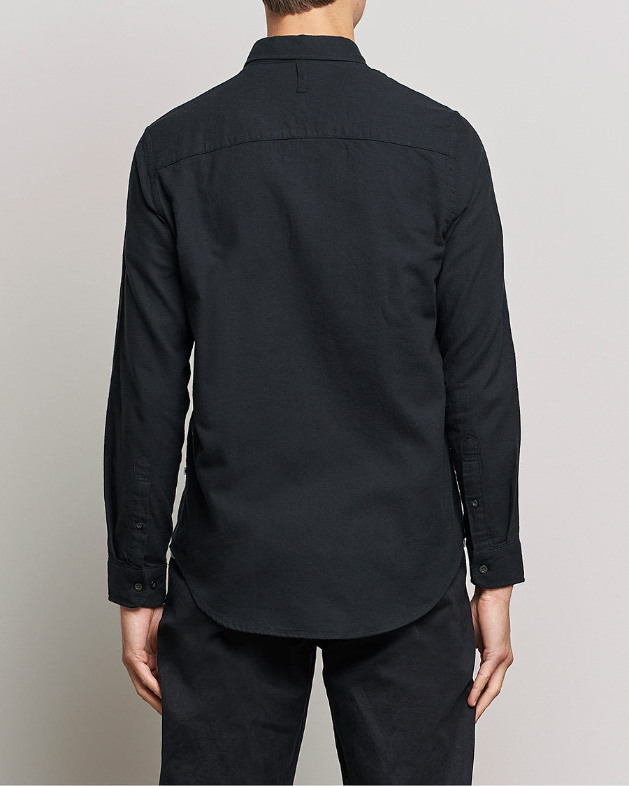 Herre | Skjorter | NN07 | Arne Brushed Flannel Shirt Black