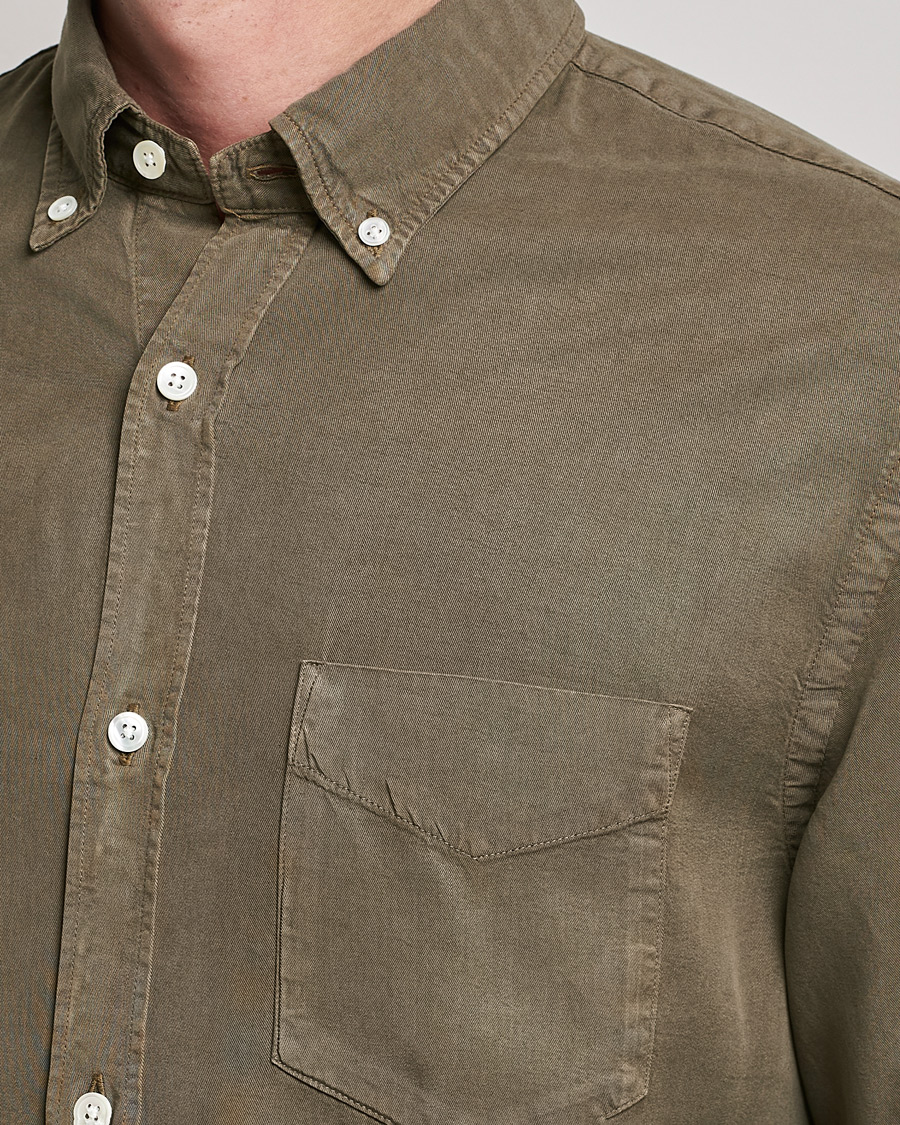 Herre | Skjorter | NN07 | Levon Tencel Shirt Dark Clay