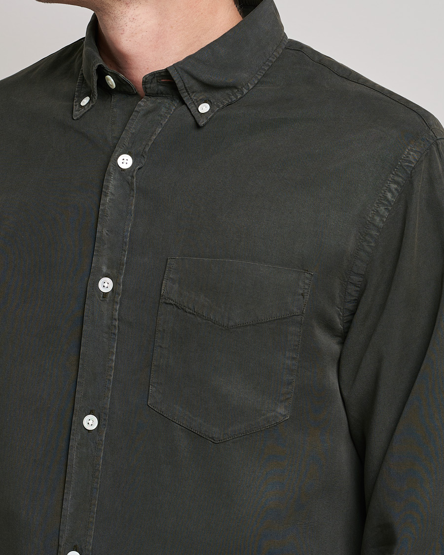 Herre | Skjorter | NN07 | Levon Tencel Shirt Dark Army