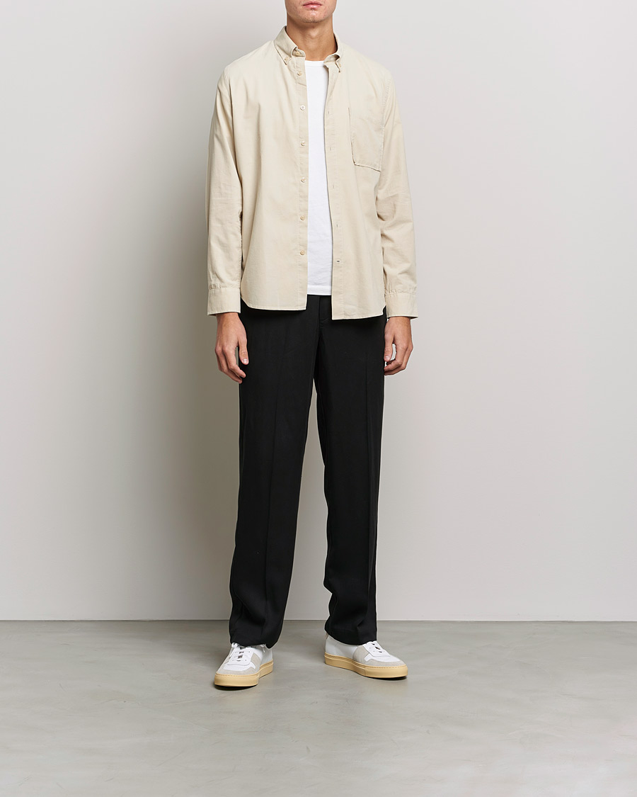 Herre | Skjorter | NN07 | Arne Corduroy Shirt Ecru