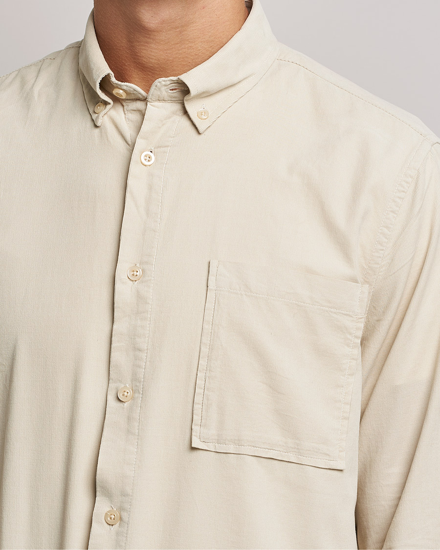 Herre | Skjorter | NN07 | Arne Corduroy Shirt Ecru