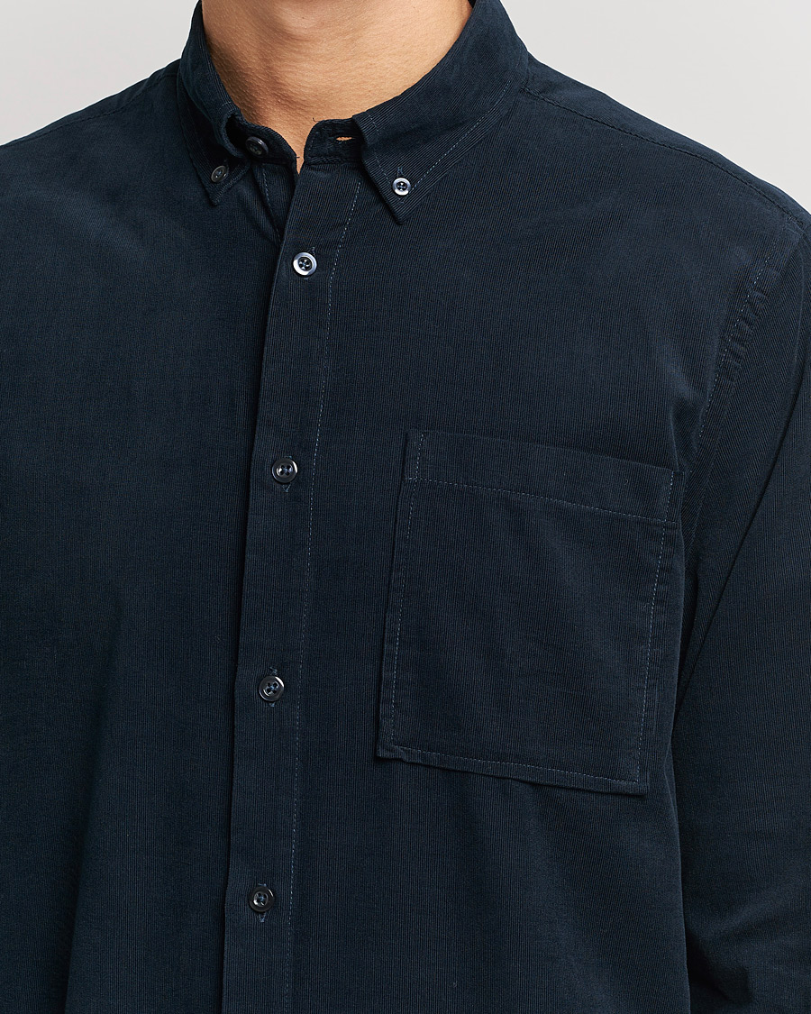 Herre | Skjorter | NN07 | Arne Corduroy Shirt Navy