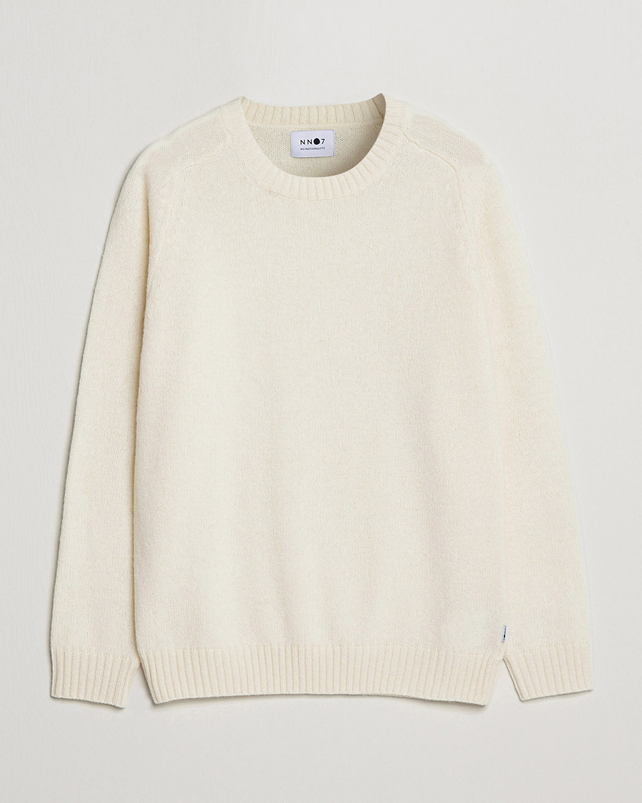 Herre | Trøjer | NN07 | Nathan Brushed Crew Neck Ecru