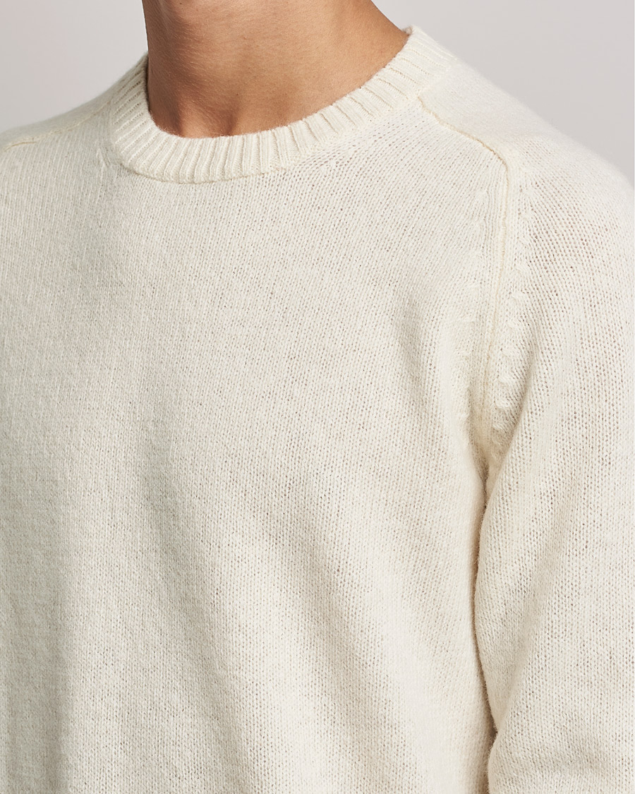 Herre | Trøjer | NN07 | Nathan Brushed Crew Neck Ecru