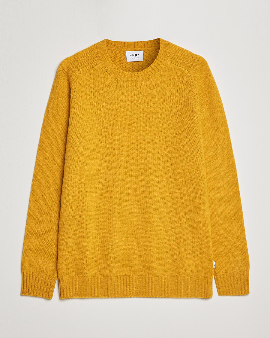 Herre | Trøjer | NN07 | Nathan Brushed Crew Neck Yellow