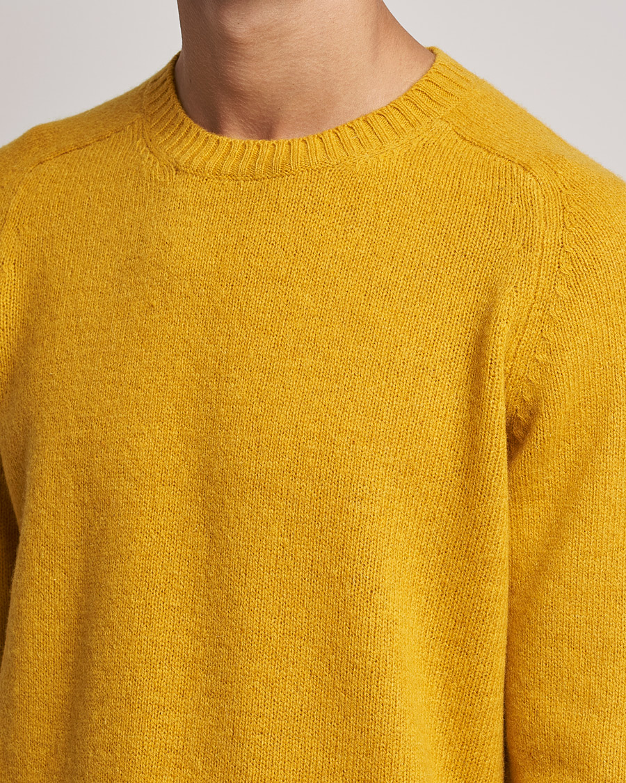 Herre | Trøjer | NN07 | Nathan Brushed Crew Neck Yellow