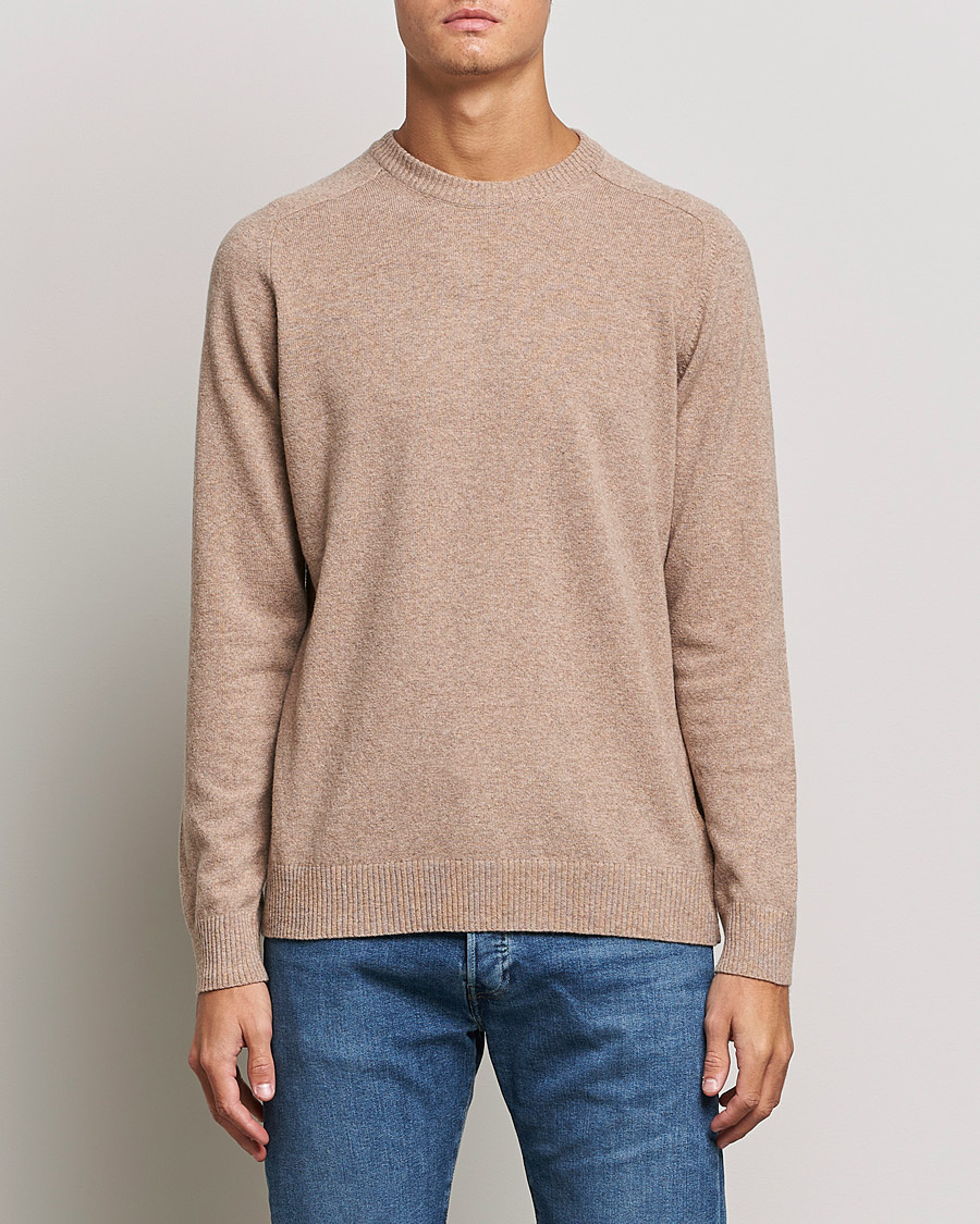 Herre | Trøjer | NN07 | Edward Lambswool Crew Neck Pullover Khaki